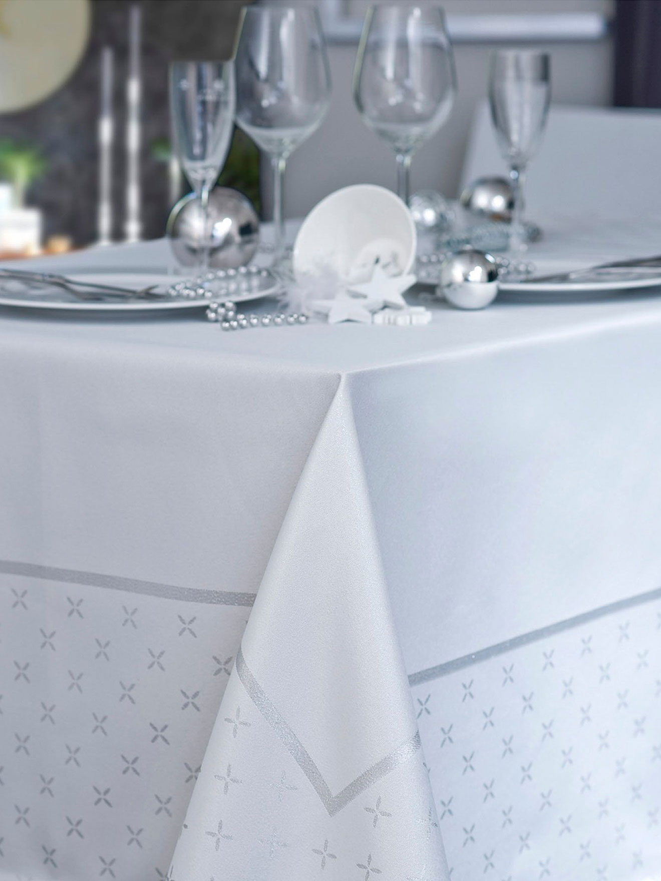 Nappe damassée lurex FRANDY