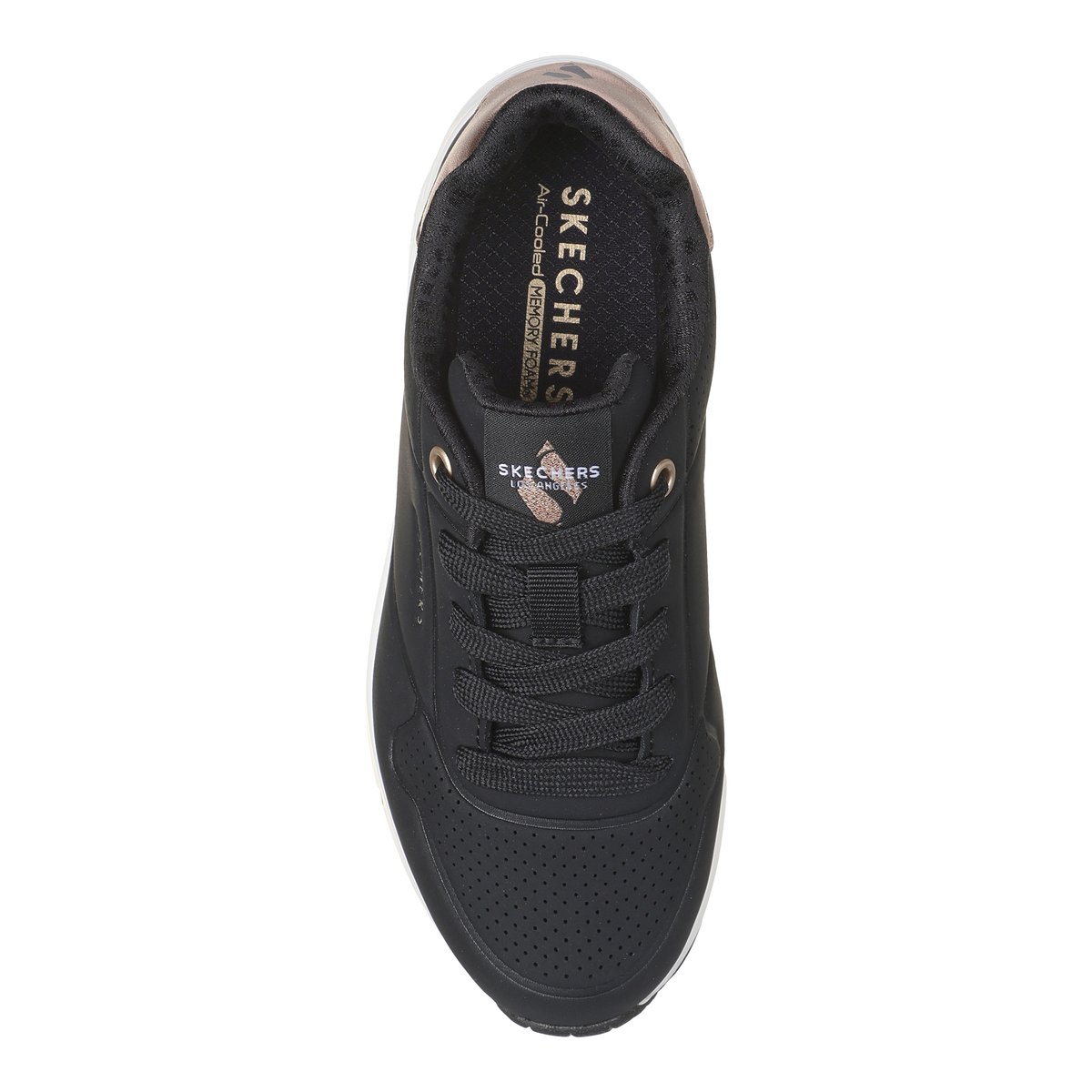 2X les points-Unogen1-jg-Baskets - Talon plat - Noir