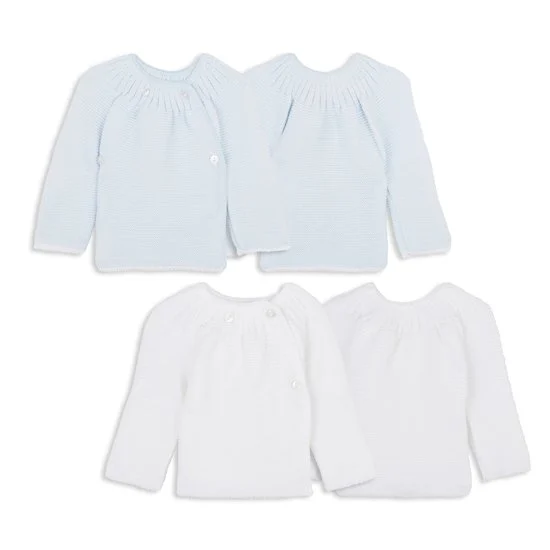 Lot 2 brassières   Blanc/Bleu        0-1 mois   de               P'tit Bisou Petit Prix