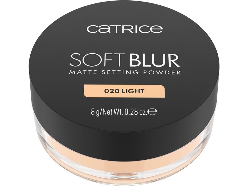 Catrice Puder Soft Blur Matte Setting 020 Light Ultraleichtes, seidiges Puder sorgt für ein nahtloses, weichgezeichnetes Finish