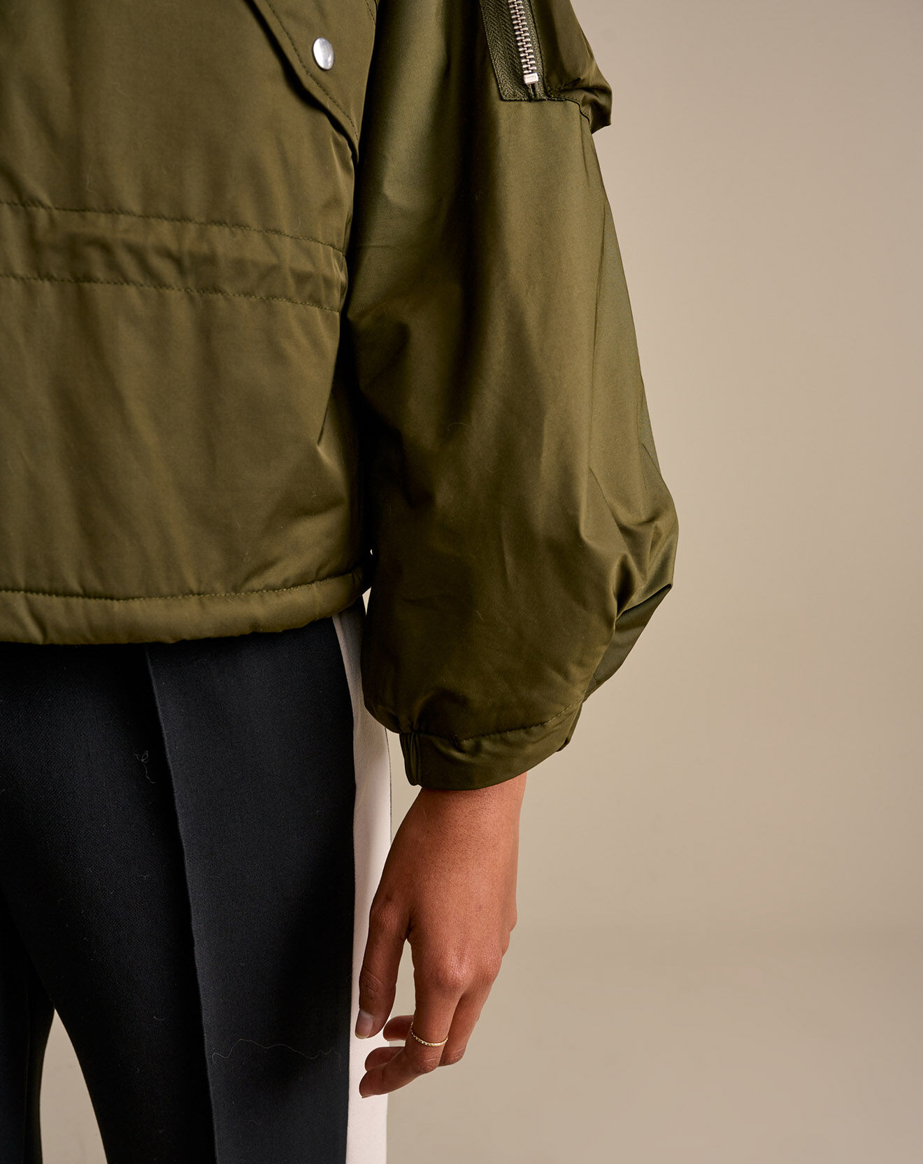 Bellerose Veste bombers oversize Heyden vert olive