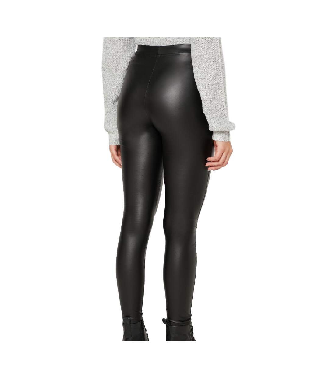 Legging Noir Similicuir Femme JDY Stine