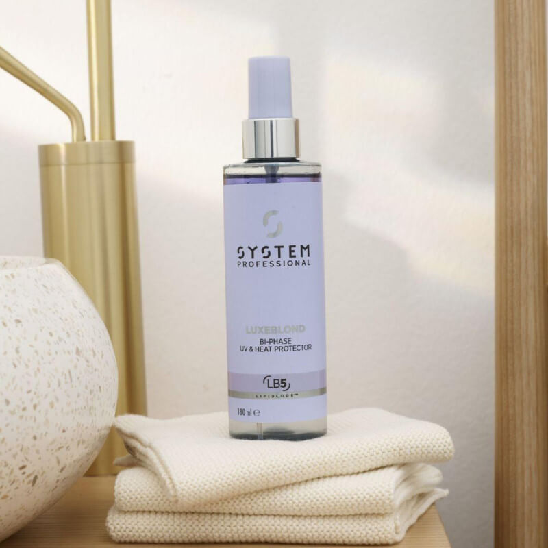 Spray Bi-phasé Anti-UV et Thermoprotecteur LuxeBlond System Professional 180ML