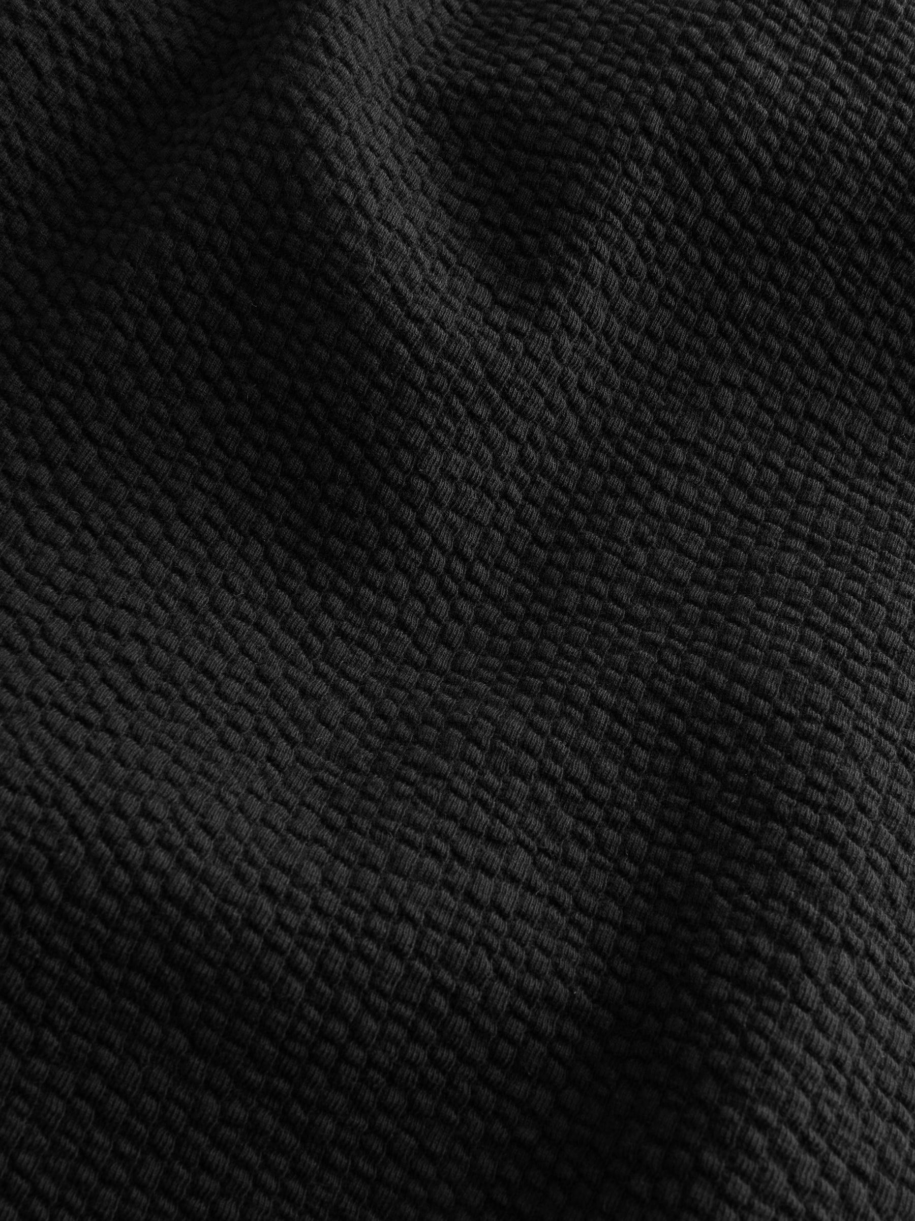 Zwart - Jersey seersucker shorts