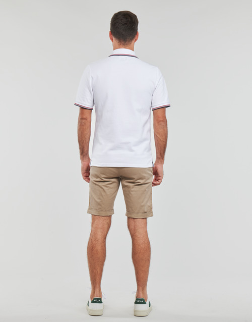 Superdry - VINTAGE TIPPED S/S POLO - Blanc / Rouge