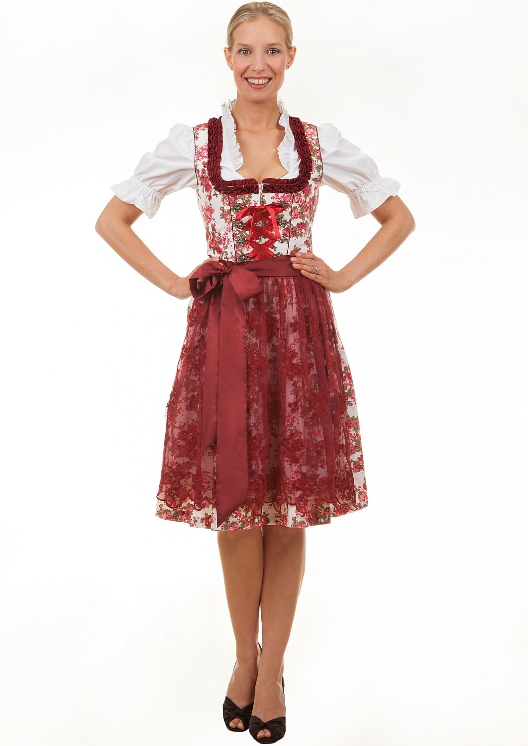 Midi Dirndl 2-teilig Estefania Blumen