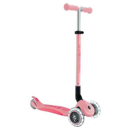 Authentic Sports Globber Primo Foldable Plus Lights pastellrosa-pink, mit Leuchtrollen