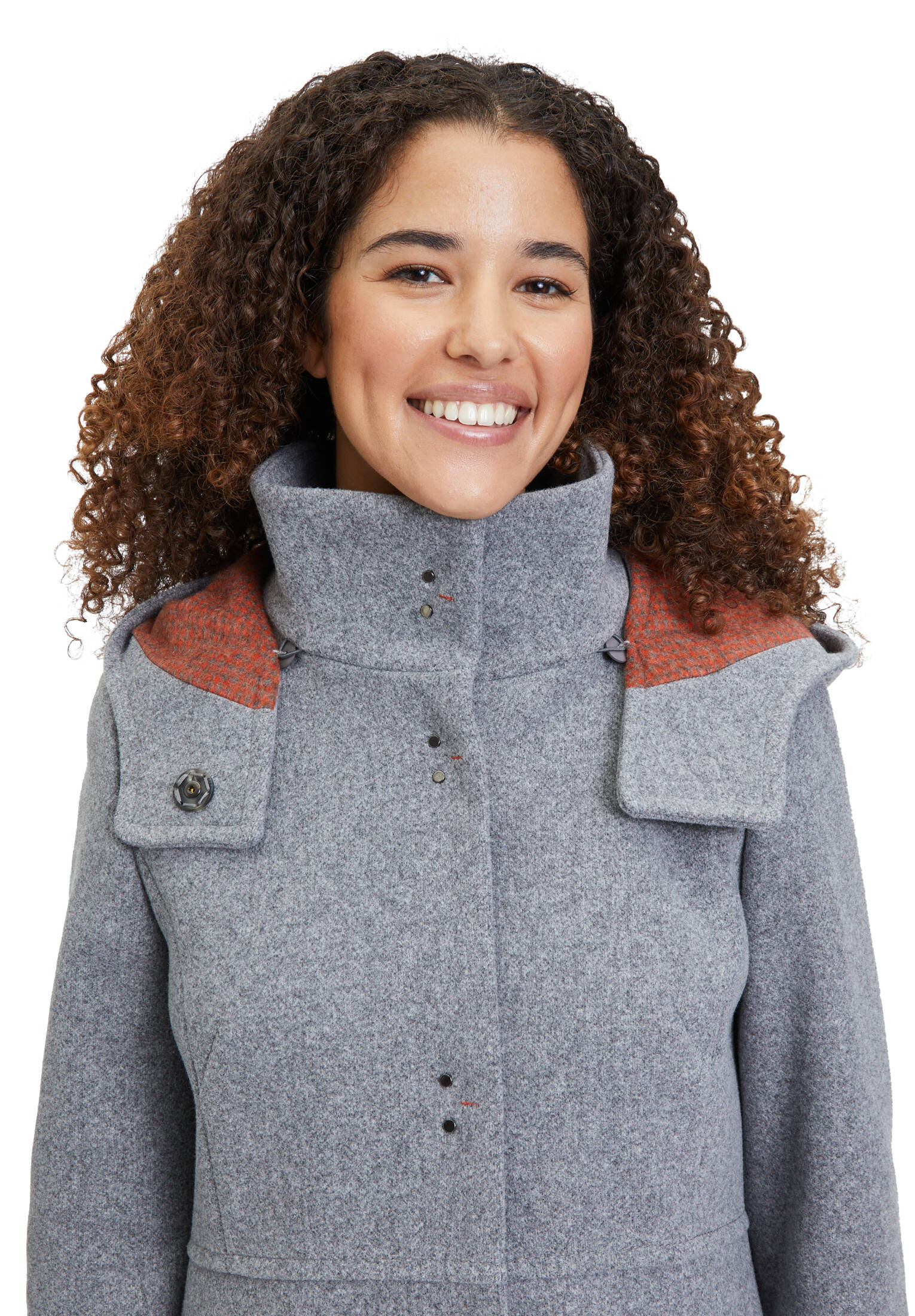 Amber & June| Damen Winterjacke mit abnehmbarer Kapuze