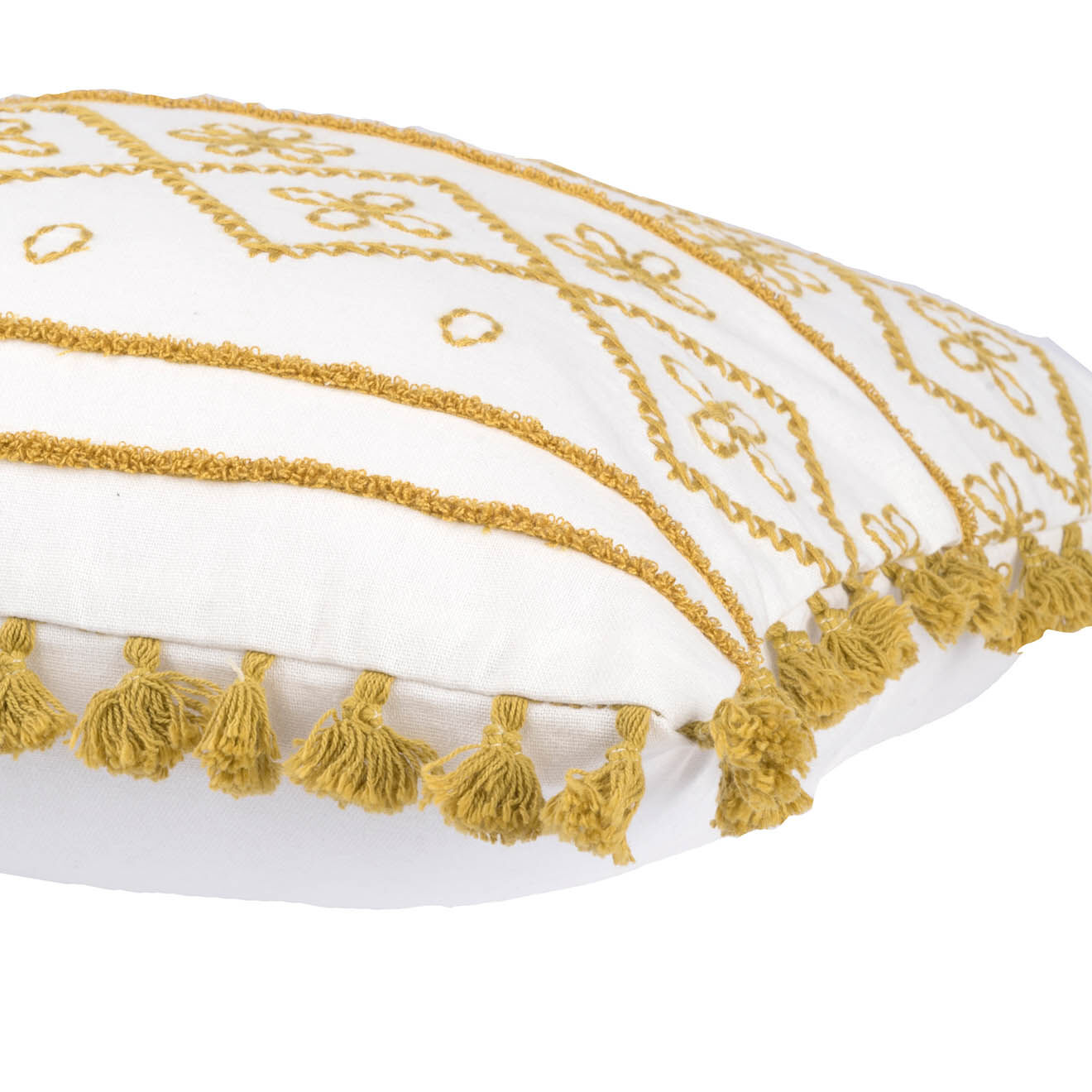 Febronie Housse de coussin Tanger jaune - 50x50 cm