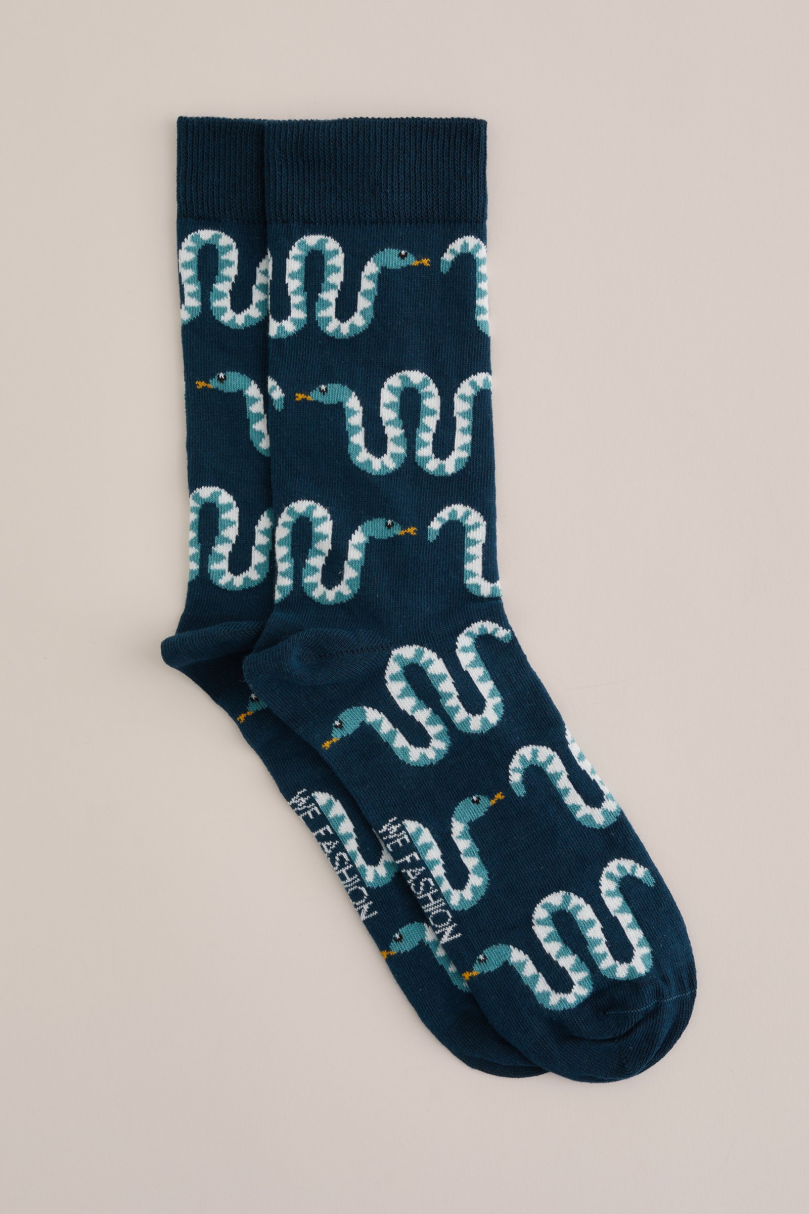 sokken met dessin WE Fashion Donkerblauw