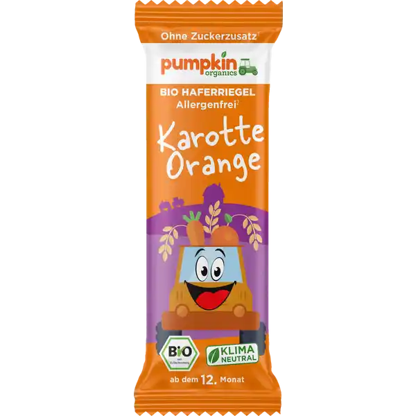 Bio Haferriegel mit Karotte & Orange