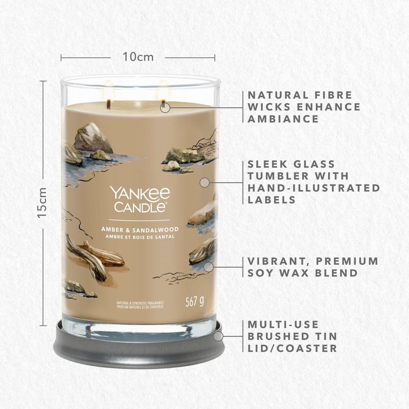 Yankee Candle - Amber & Sandalwood Signature Large Tumbler