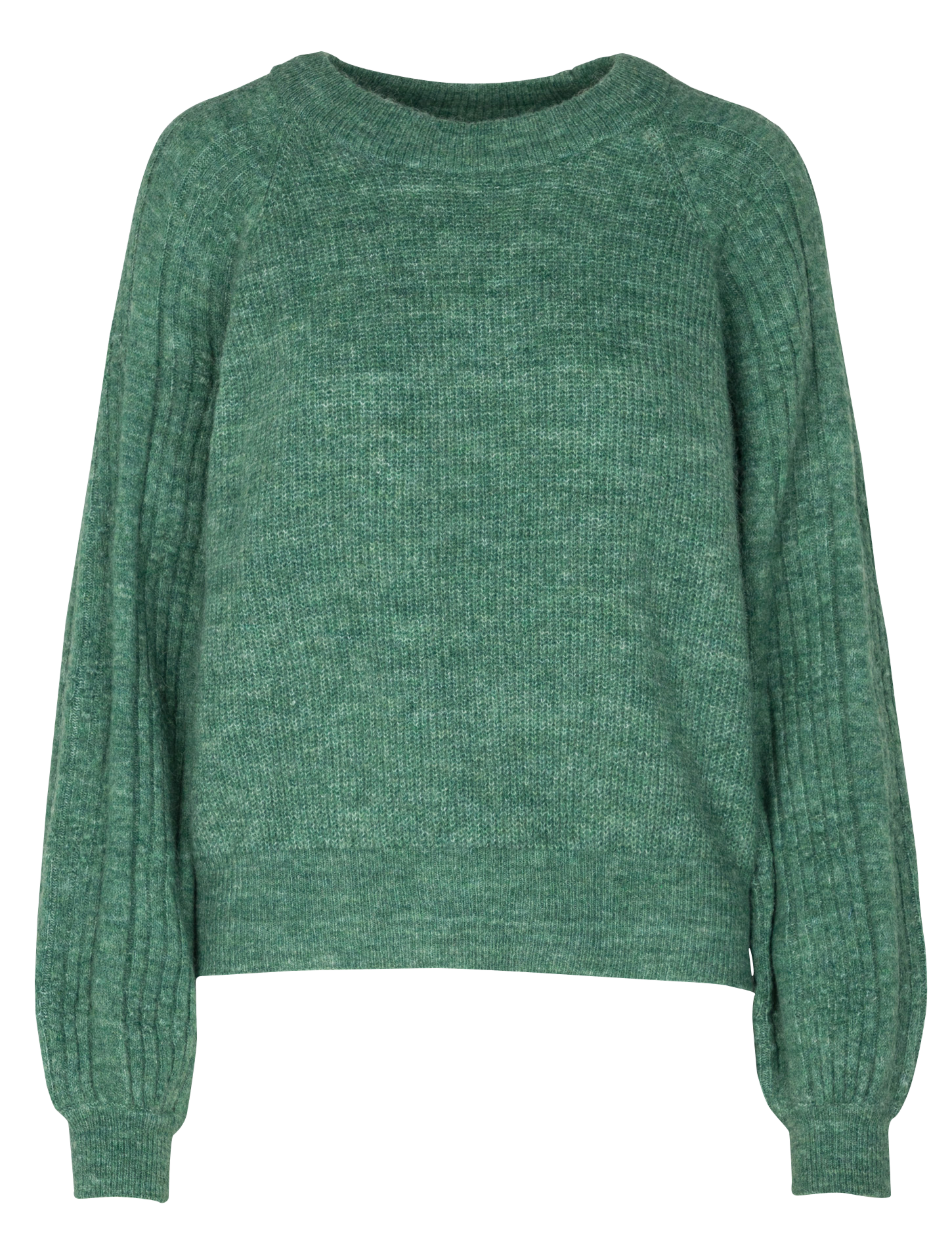 CARRY - Pull droit col rond | Vert