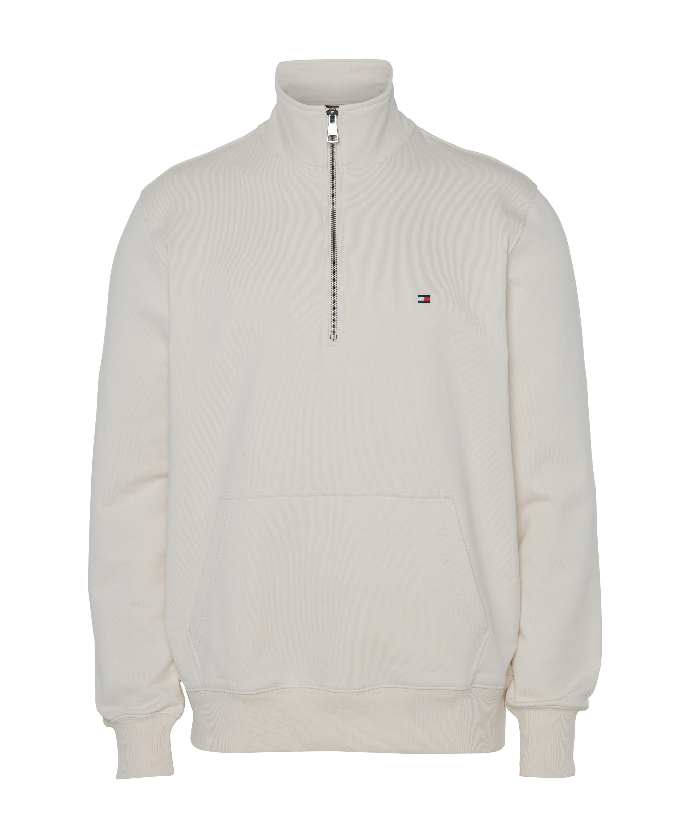 Tommy Hilfiger Heren trui met rits ecru