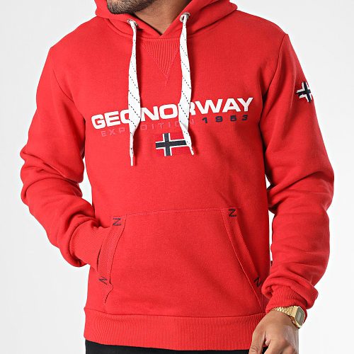 Sweat Capuche Golivier Rouge