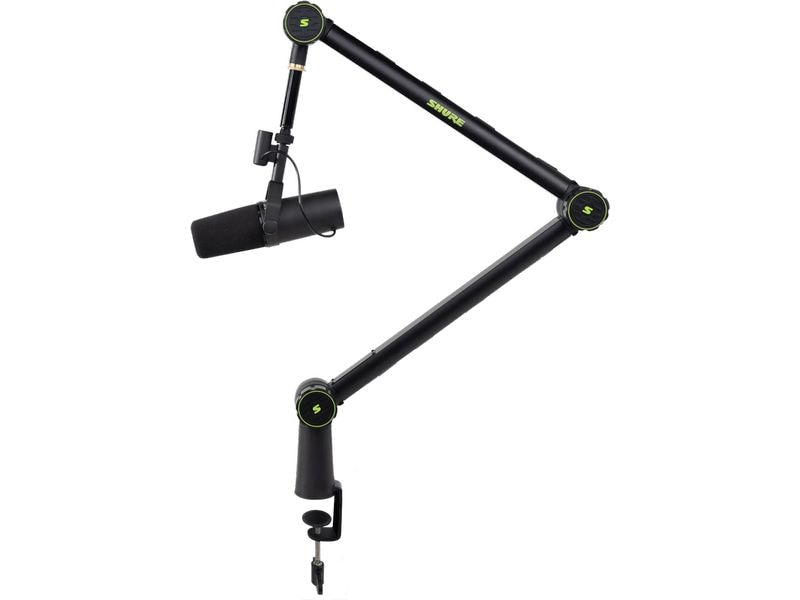 Shure Mikrofon SM7B Boom Kit Dynamisches Sprechermikrofon mit Tisch-Gelenkstativ
