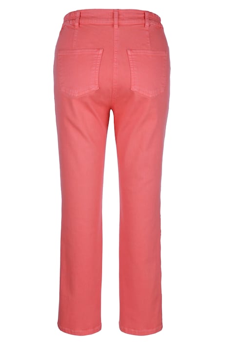 Hose, Slim Fit, seitliches Spitzenband, 5-Pocket