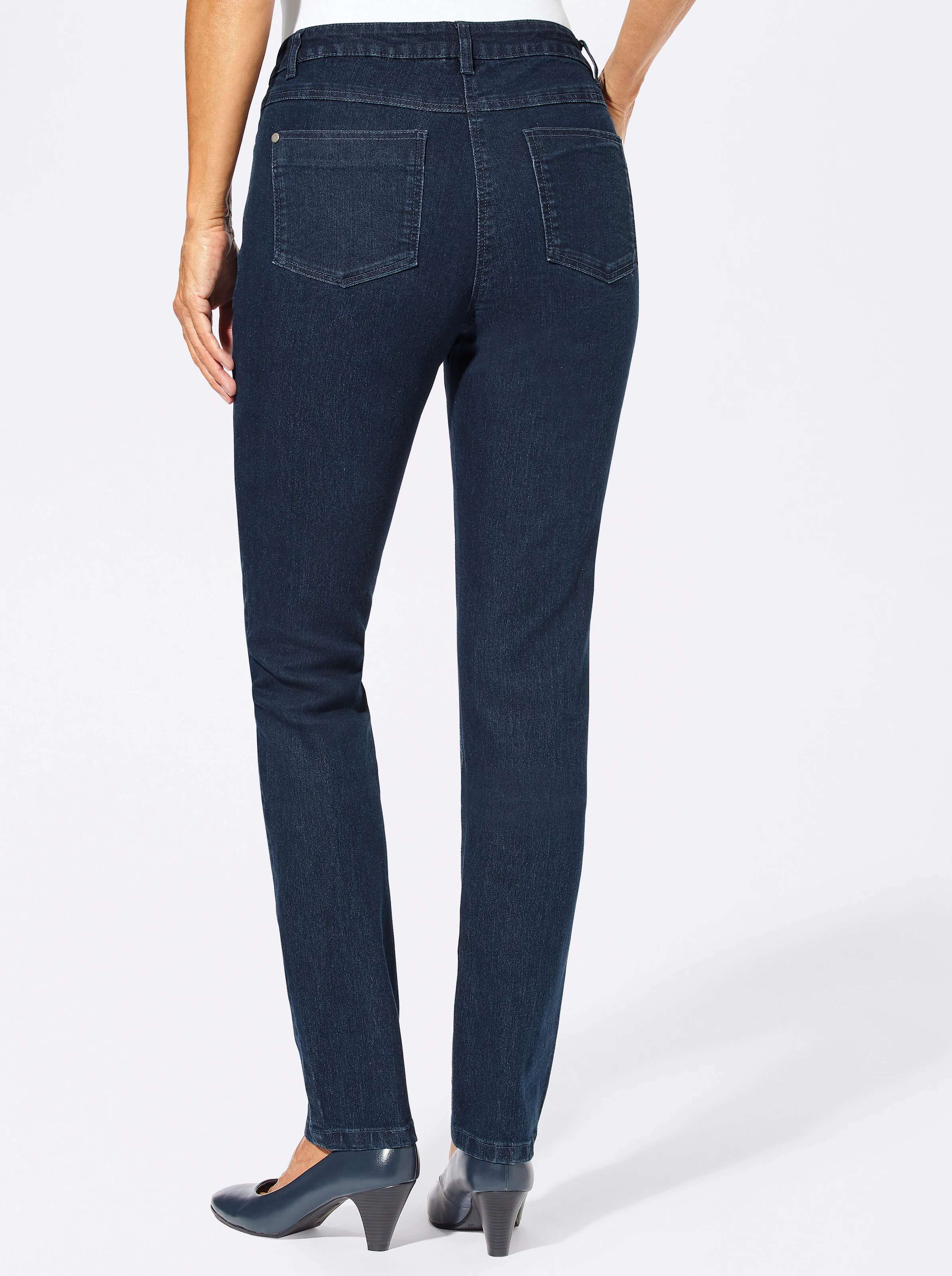 5-Pocket-Jeans in blue-stone-washed
