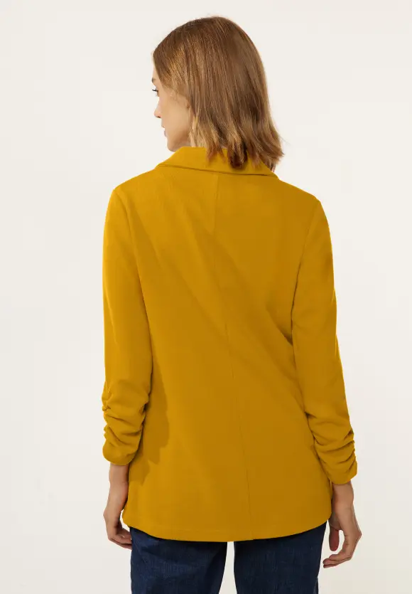 Longblazer mit Raffung - tanned yellow