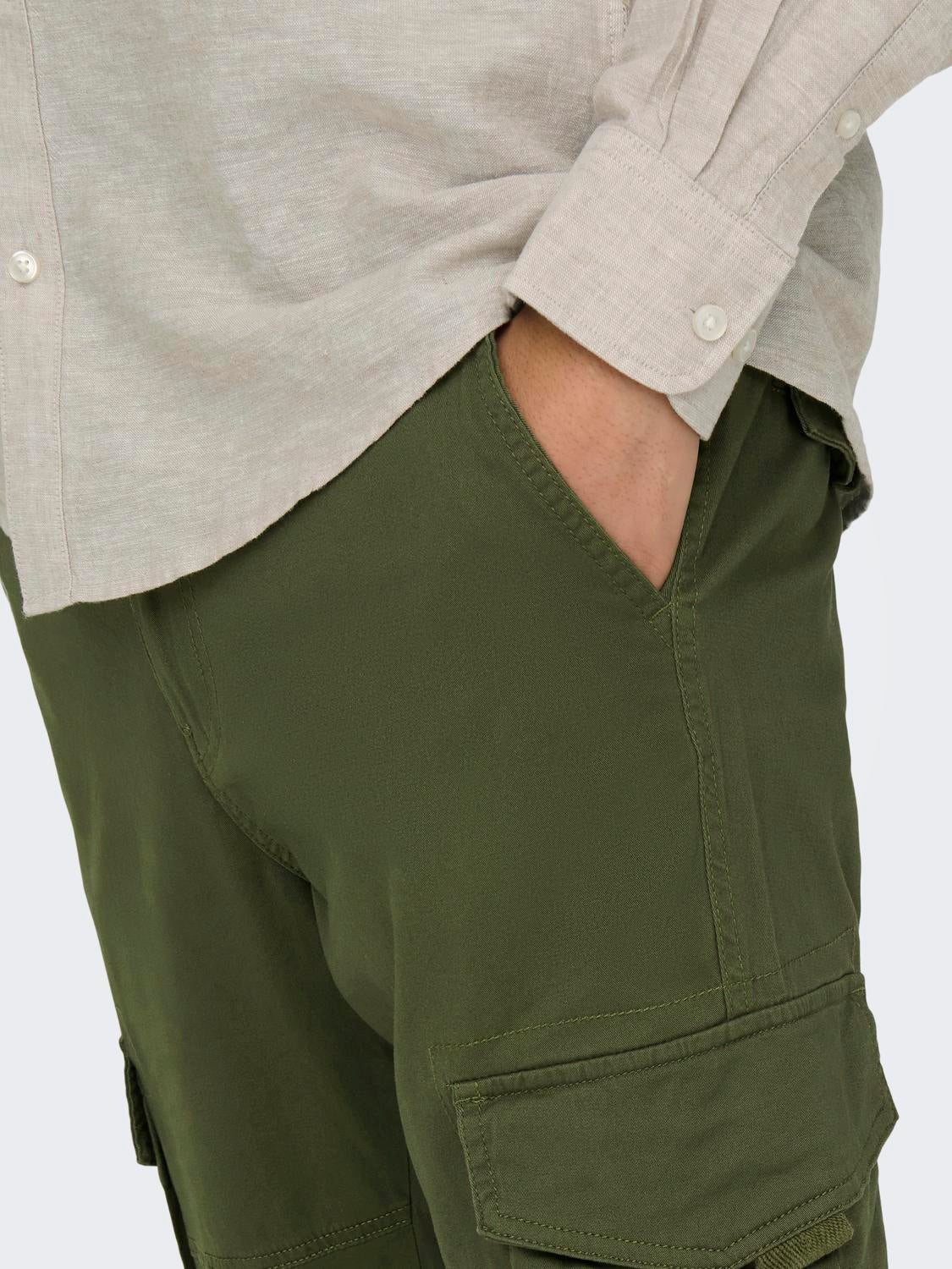 ONSDEAN Verjüngt Cargo-Hose Olive Night