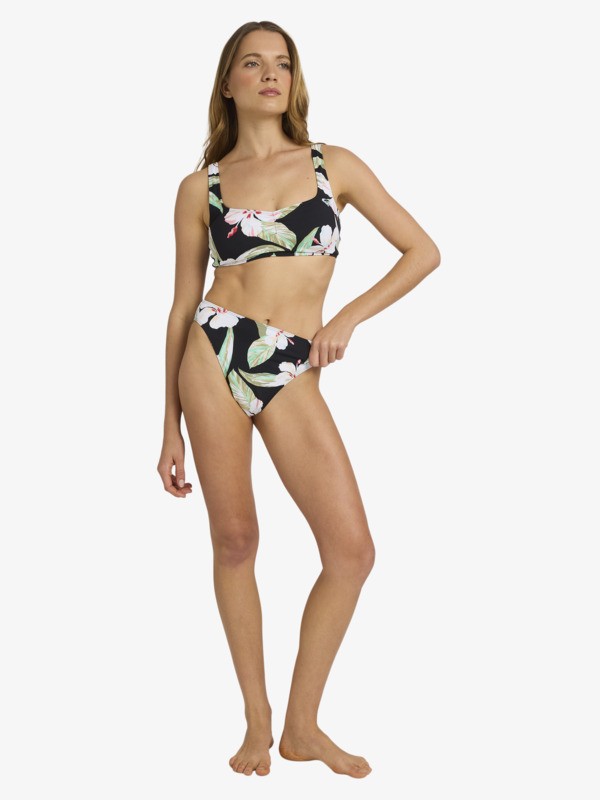 Printed Essentials UW Dcup Haut de bikini à armatures Noir Femme
