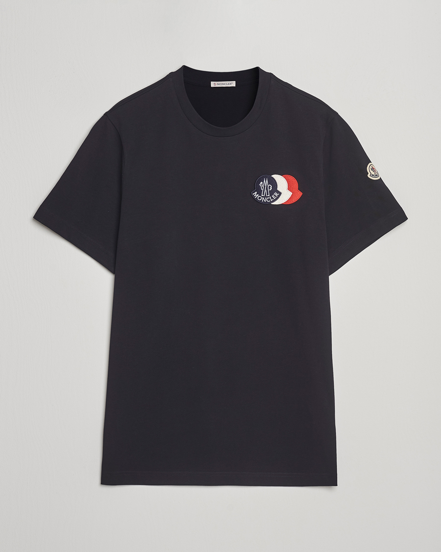 Moncler Patch Logo T-Shirt Navy