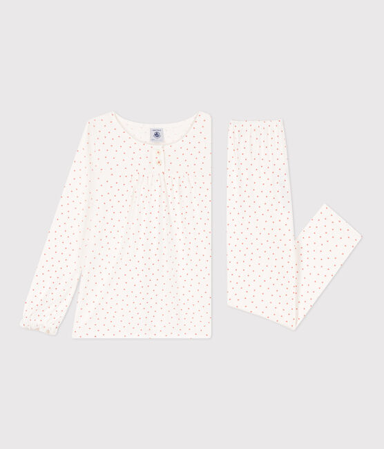 Pyjama cœur petite fille en coton