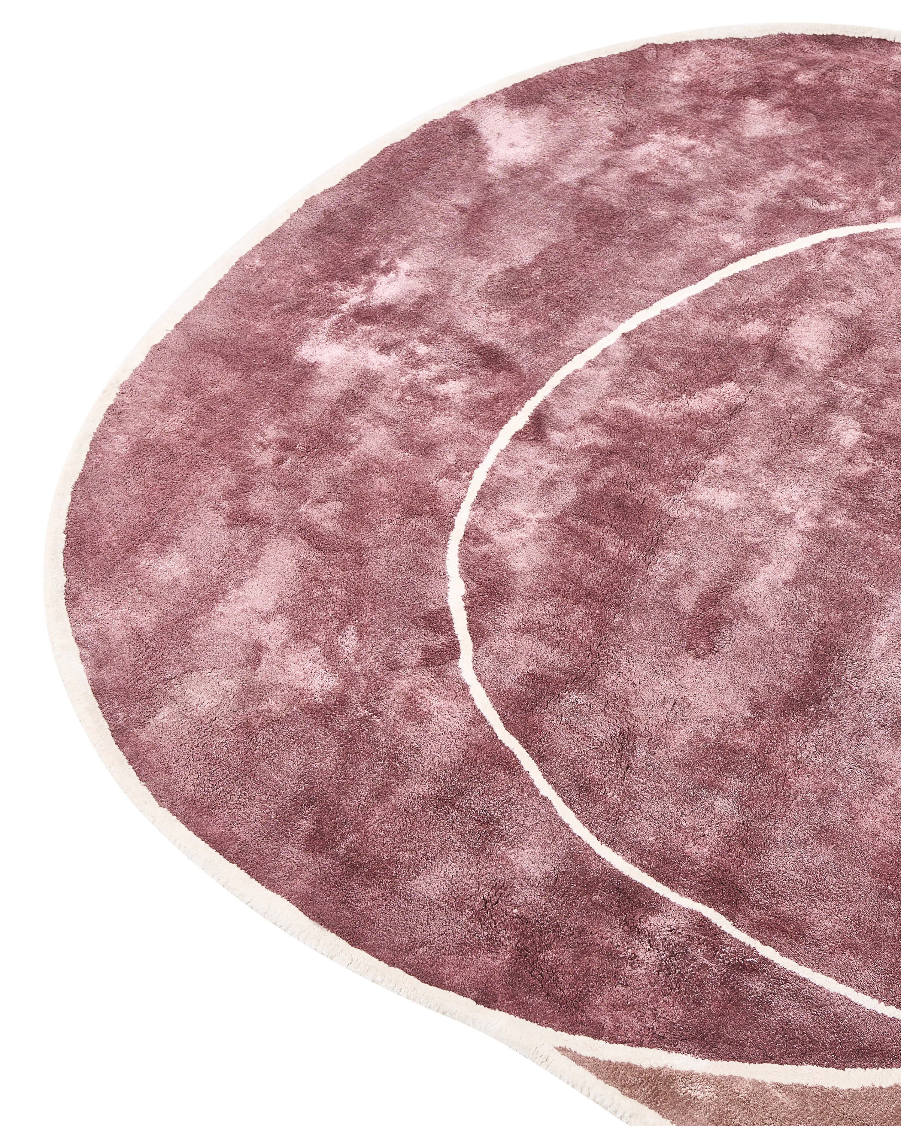 Vloerkleed KANRACH Roze 200 x 200 cm Viscose