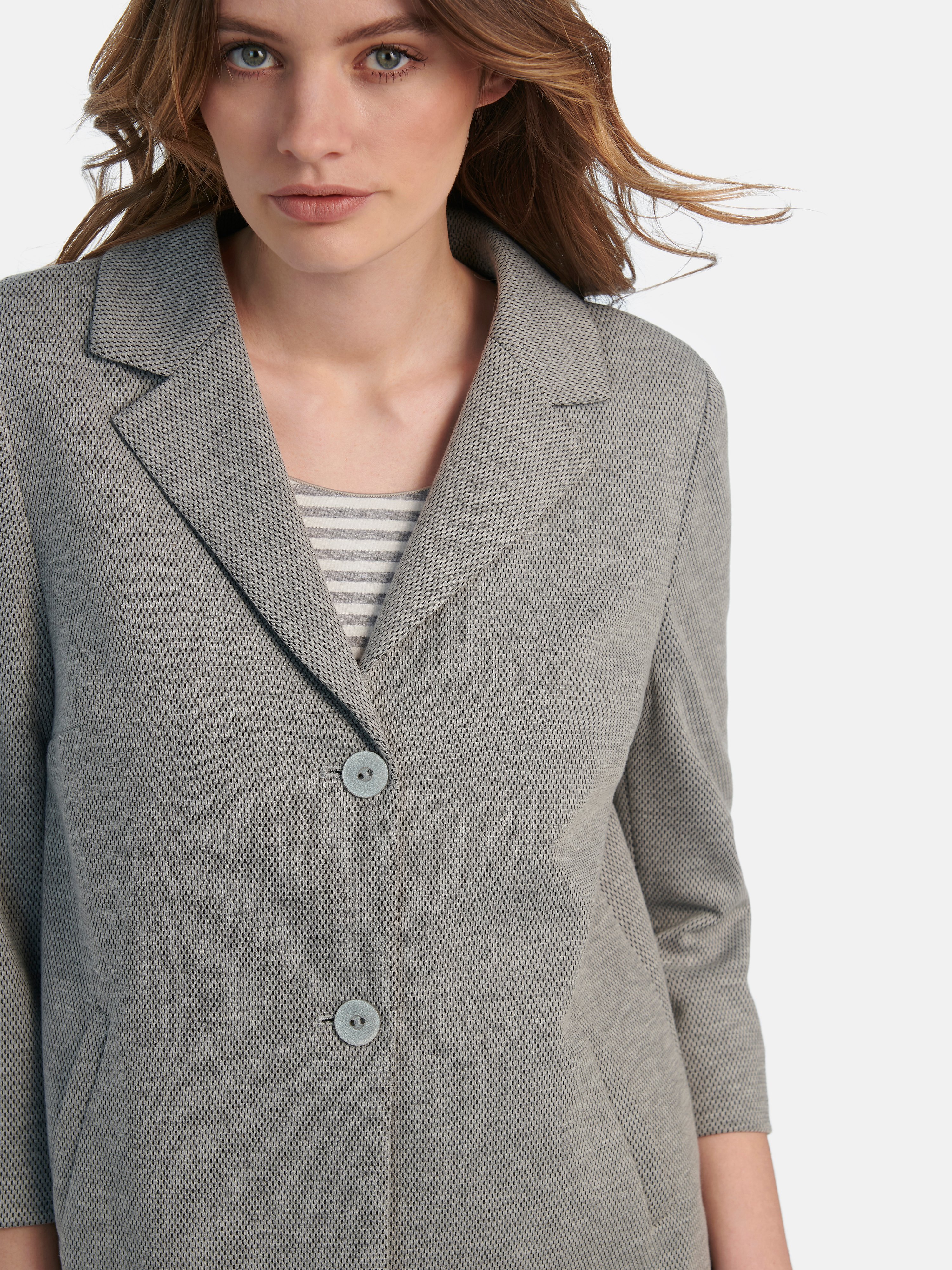 Jersey-Blazer mit 3/4-Arm