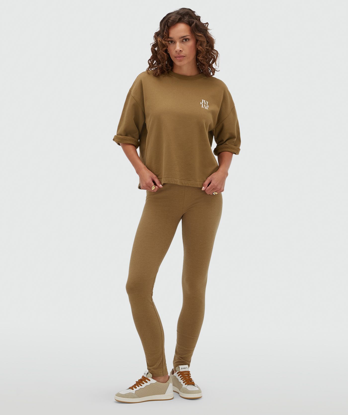 JV-INDIRA oversized sweater  - khaki