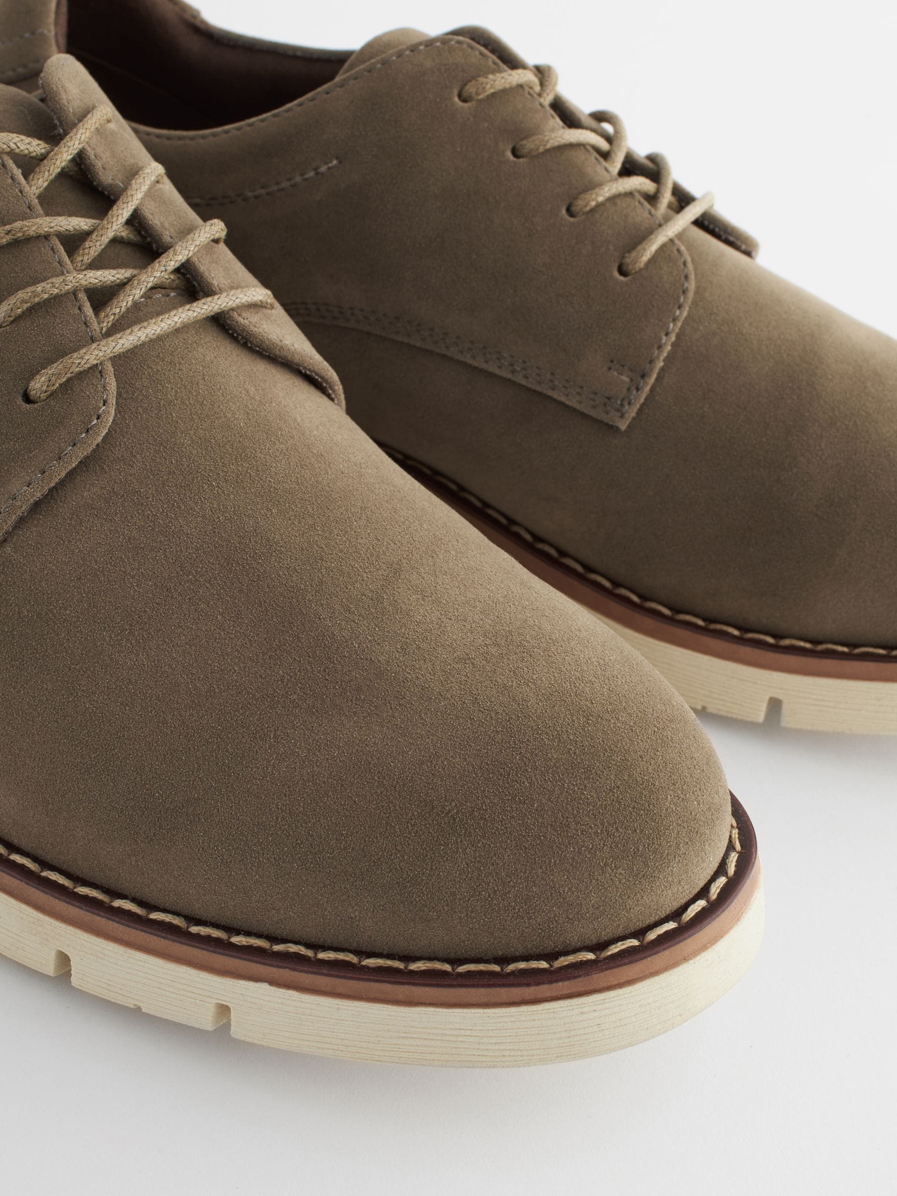 Taupe bruin - Sportschoenen met sleehak