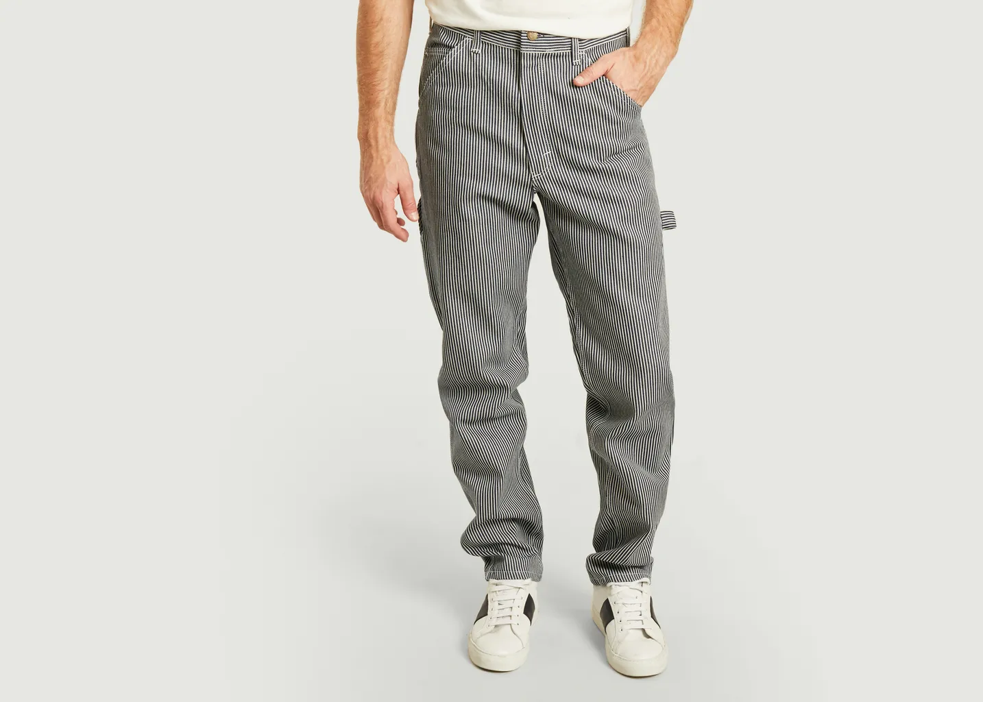 Pantalon rayé en denim de coton 80s Painter Stan Ray