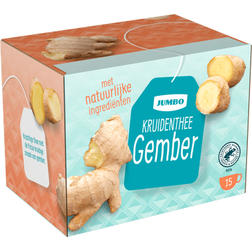 Jumbo Kruidenthee Gember 15 x 2,5 g