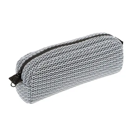 Idena Stifte-Etui Mesh 1 Fach, grau