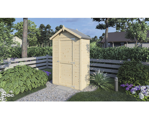 Wandhuishut met vloer 134 x 86 cm natuurlijk