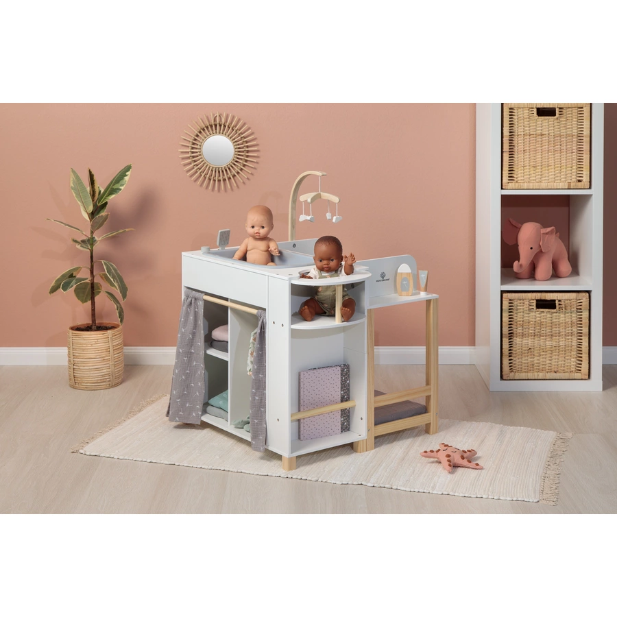 MUSTERKIND® Puppen-Center Viola weißnaturgrau