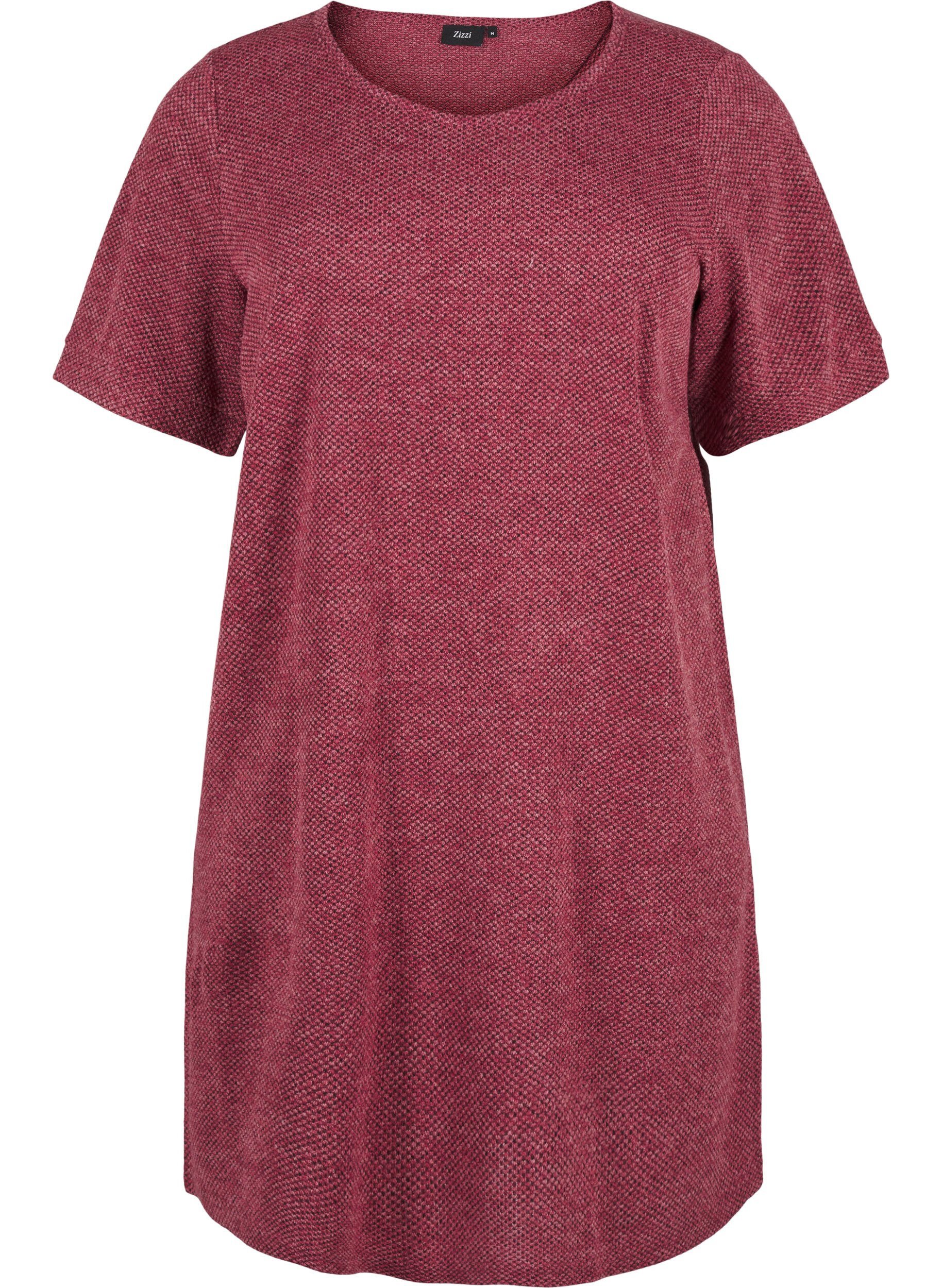 T-shirt kjole med korte ærmer