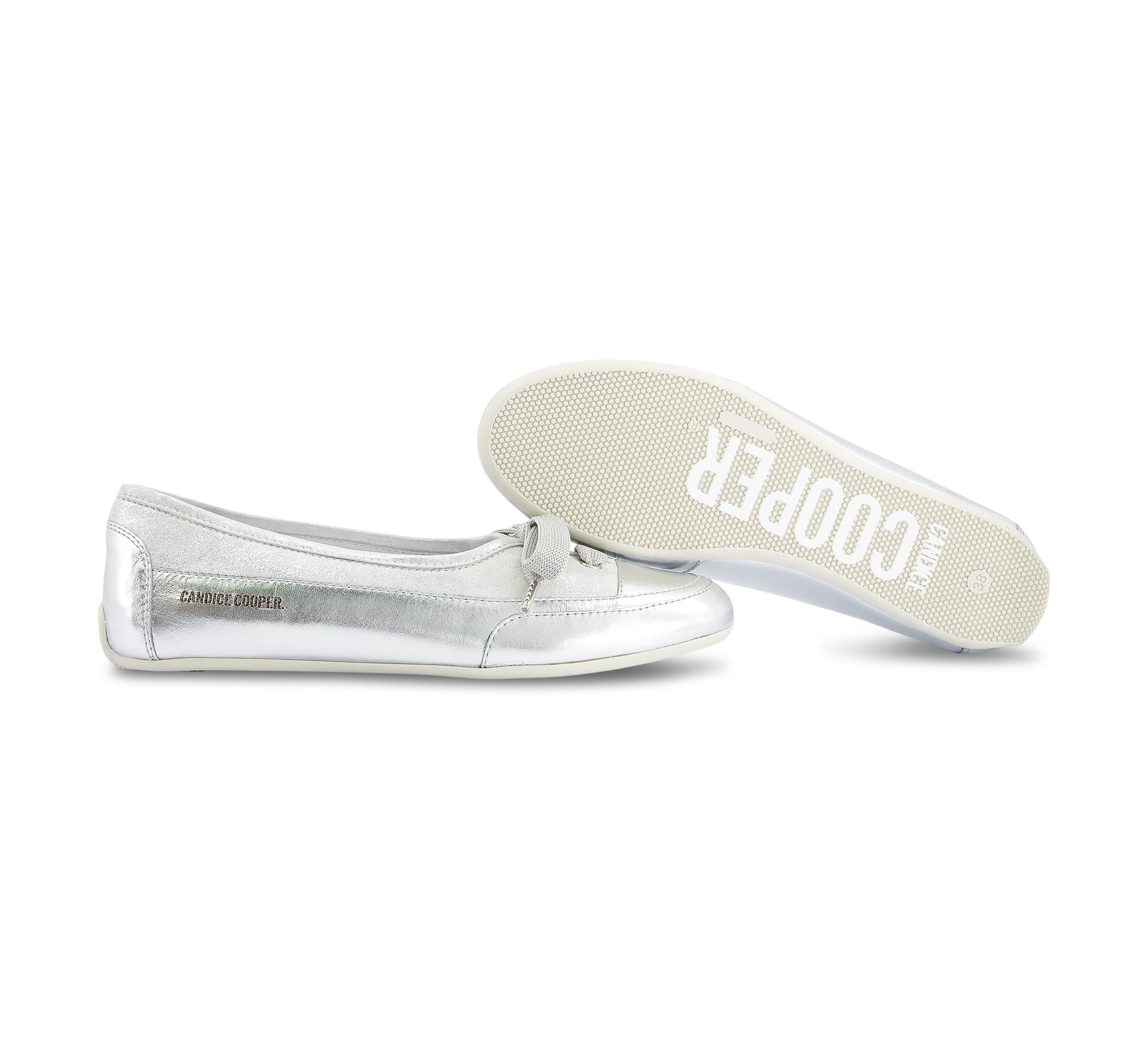 Candice Cooper Candy Bow - Ballerinas silber