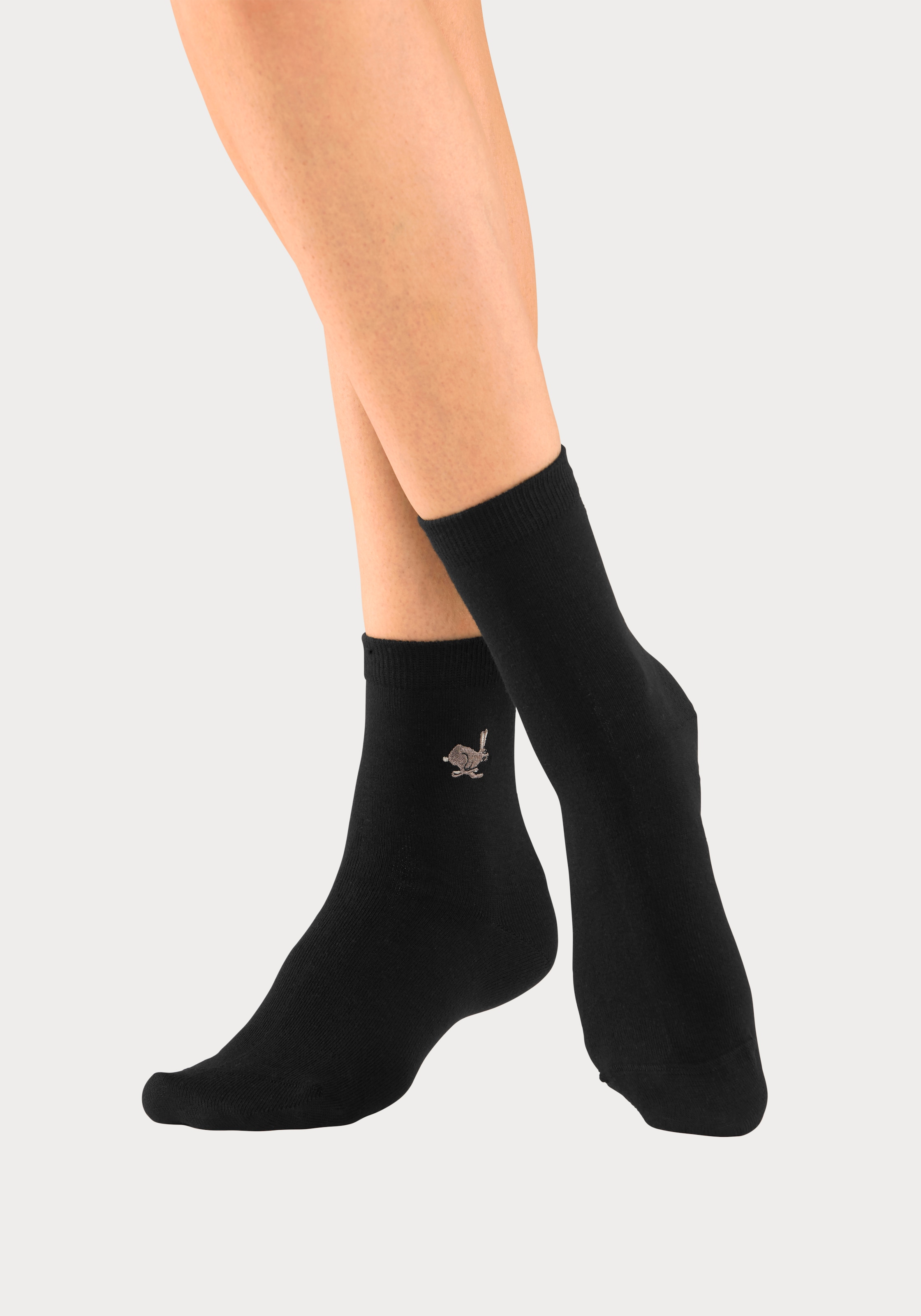 H.I.S Socken Packung, 5 Stk. tlg. mit hochwertiger Stickerei