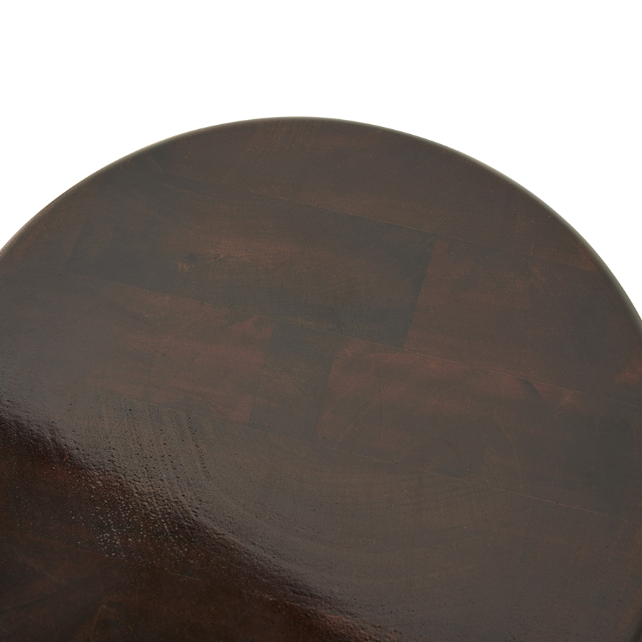 Kruk Wooden stool burgundy