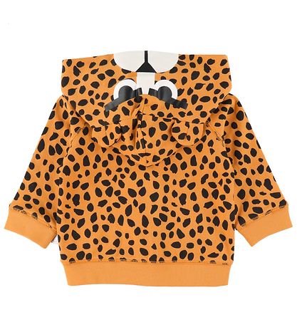 Stella McCartney Kids Kapuzenjacke - Orange m. Leopardprint