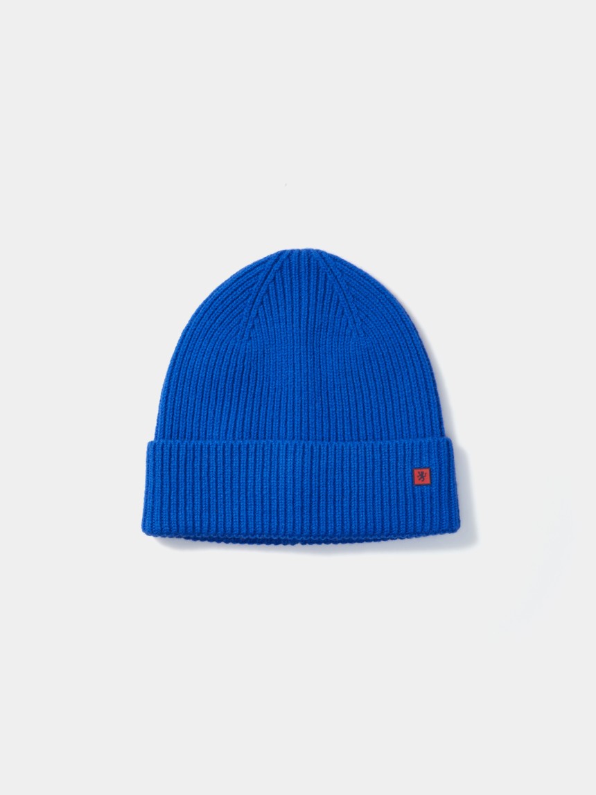 Gorro em malha tricotada 100% lã
