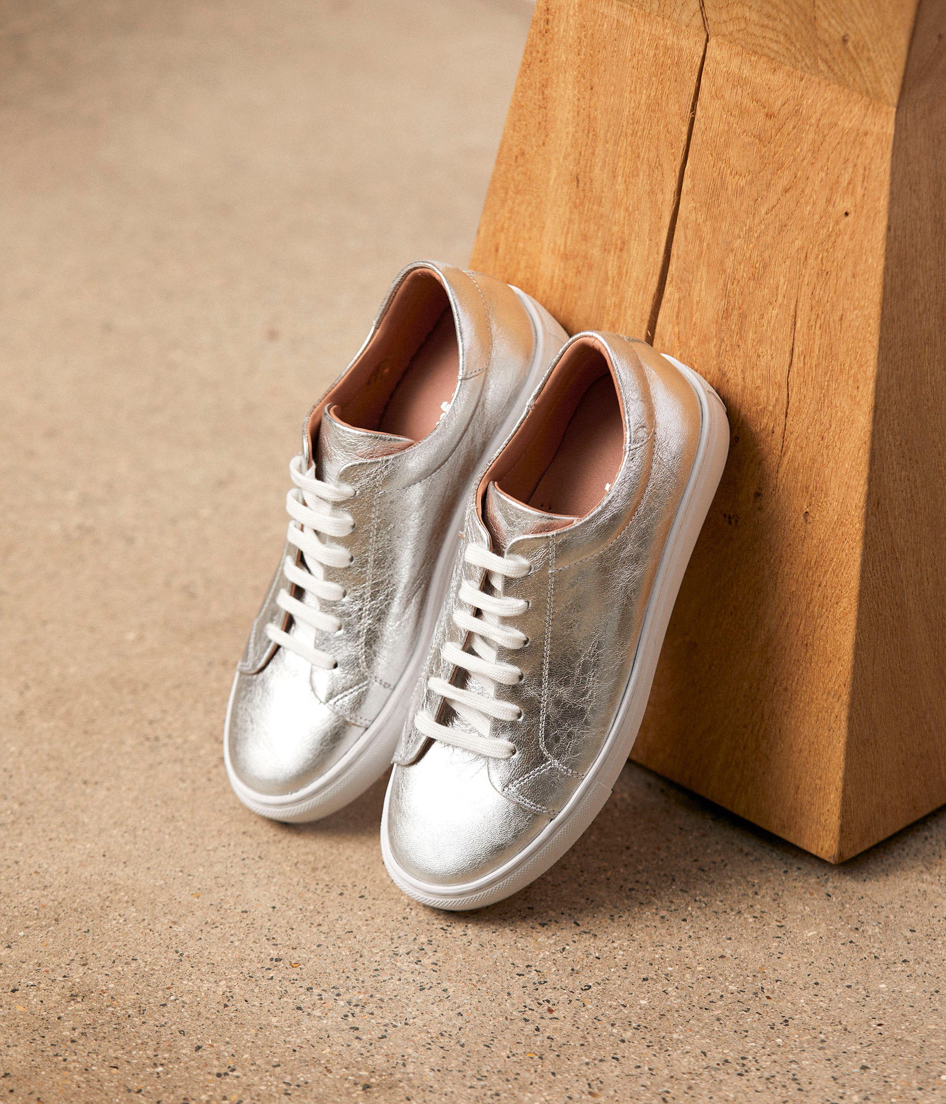 Baskets argent Suzette