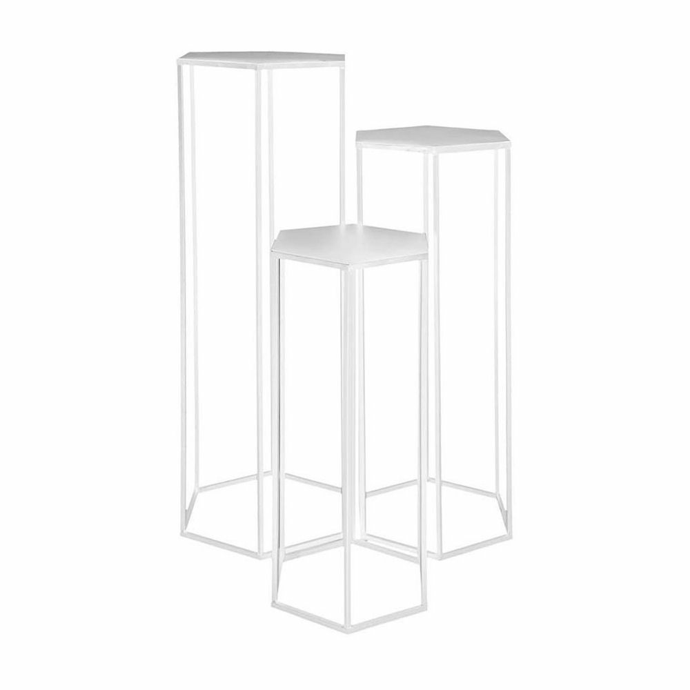 Sellettes assorties en métal (lot de 3)