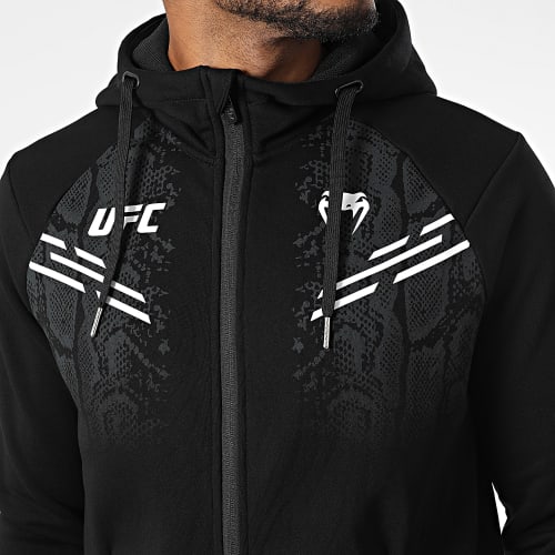 Sweat Zippé Capuche UFC Authentic Fight Night Noir