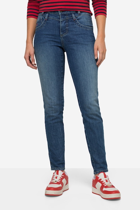 Slim-Jeans, 5-Pocket, Stretch-Komfort, Saum-Umschlag