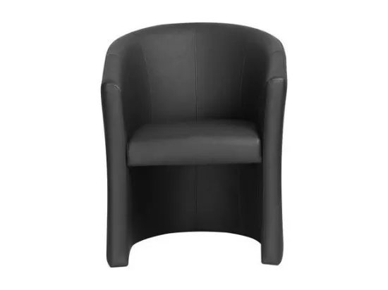 Fauteuil de salon KYOTO – Confortable – Noir – Style vintage