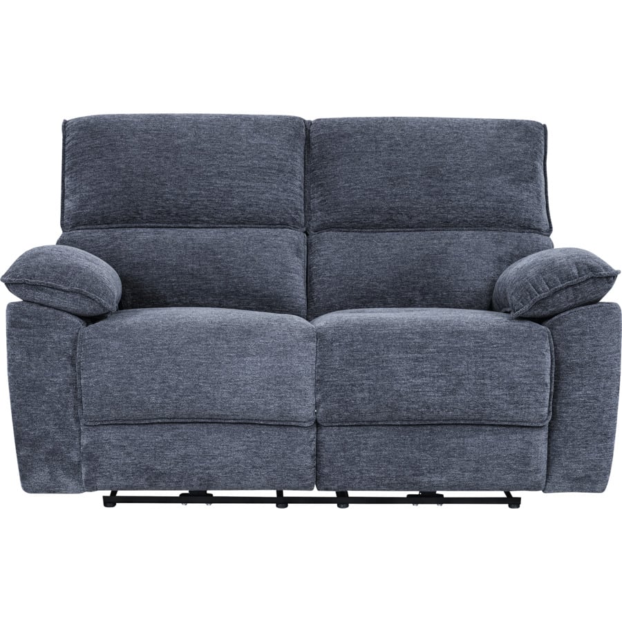 3er-Sofa Loris Stoff dunkelgrau, Relaxfunktion