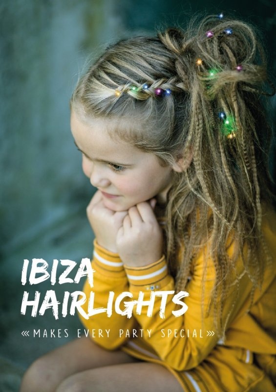 IBIZA Hairlights Pink/Blue