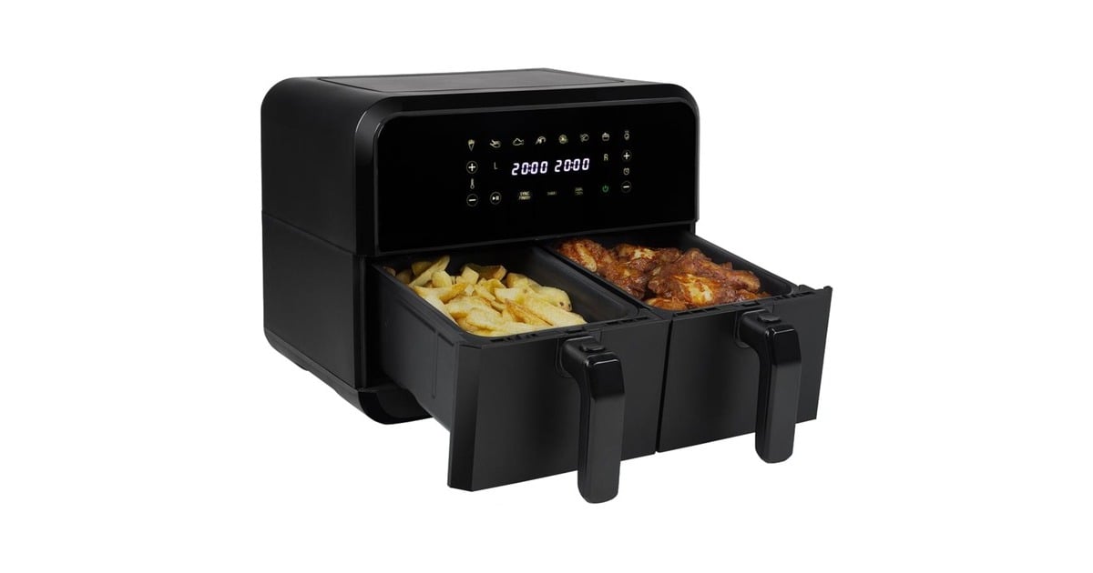Princess182068 Double Basket Airfyer heteluchtfriteuse  (Zwart, 2x 4 liter)